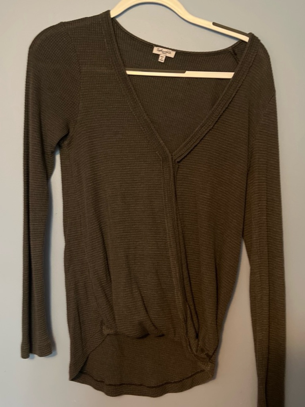Splendid grey  Wrap-Front Women's Top
